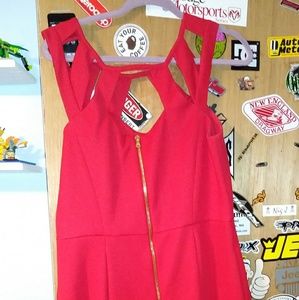 Red knee length Betsy Johnson Dress